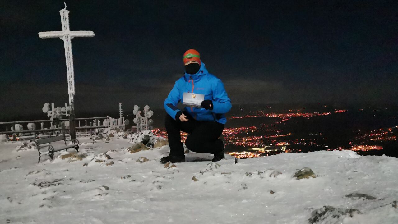 Novoroční výzva a výstup na Ještěd