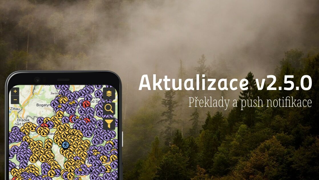 Aktualizace v2.5.0 - Překlady a push notifikace